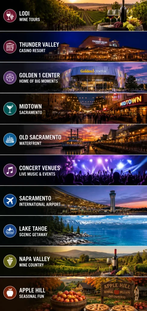 sacramento destinations